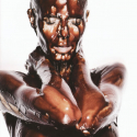 Heidi Klum Nude And Covered in Chocolate - 03