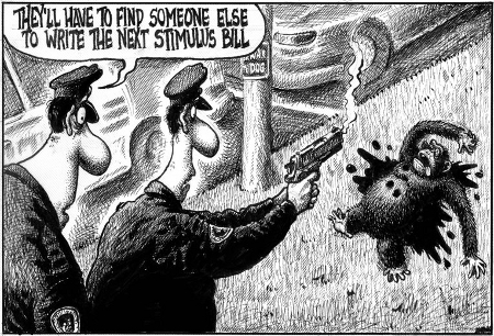 Sean Delonas' Dead Chimp Cartoon from the NY Post