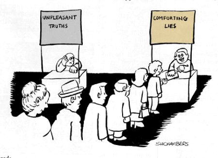 Line Up For Lies - They're so much more comfortable than those pesky truths