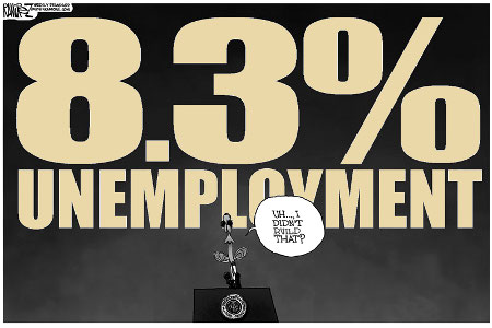 Consistent 8%+ unemployment - Obama Built That