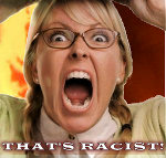 White bitch screaming, That's Racist!