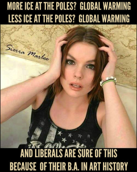 It's Global Warming! The Libtards know this because of their Art History degrees