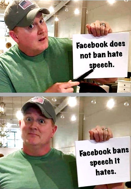 Facebook's Bans Hate Speech
