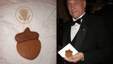 Obama's White House Serves chocalot ACORN cookies at Dec. 7th Christmas Party