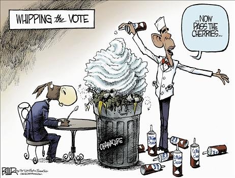 Obama Whipping The Vote For ObamaCare - a vain attempt to make garbage palatable