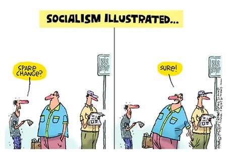Socialism Illustrated - Robbing Peter To Pay Paul