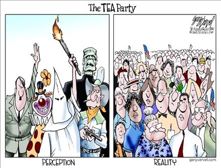 Fantasy . Reality - Leftists' View Of The Tea Party