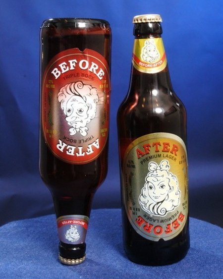 Before & After - An honest beer that carries a more useful warning than what the govt. demands