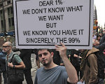 OWS doesn't know what they want but they're sure the success and productive have it