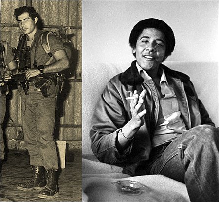 Netanyahu and Obama as young men - your background shapes your character
