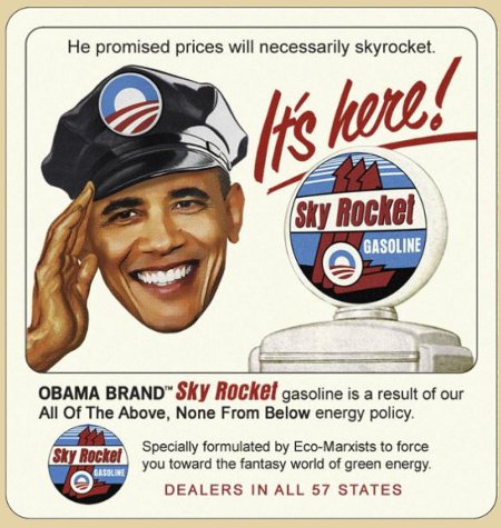 It's Here - Obama's promised skyrocketing fuel prices