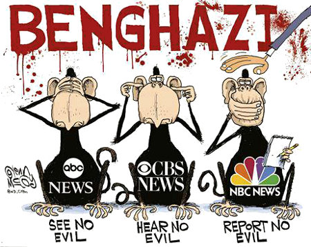 ABC, CBS, NBC - Three Monkeys when it comes to reporting the truth
