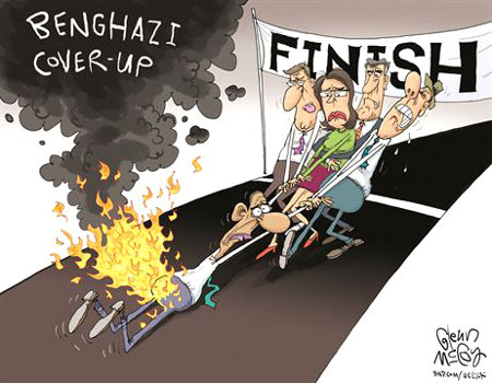 Liberals response to Obama's Benghazi lies and cover up