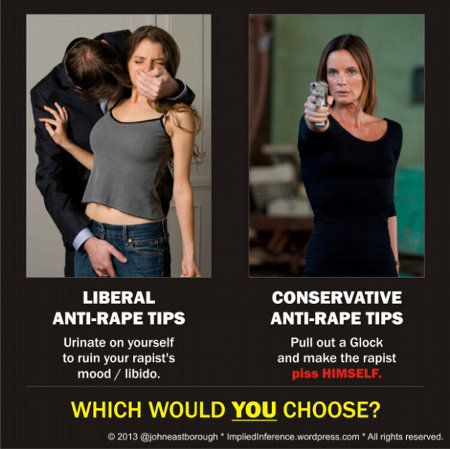 Choose wisely when planning a rape