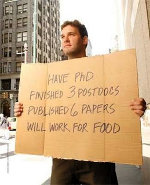 PhD will work for food