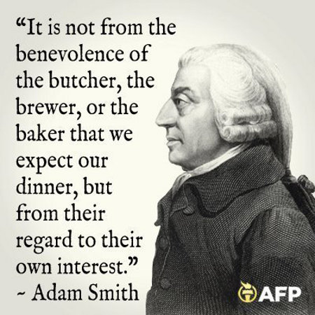 Adam Smith - It's Not From Benevolence