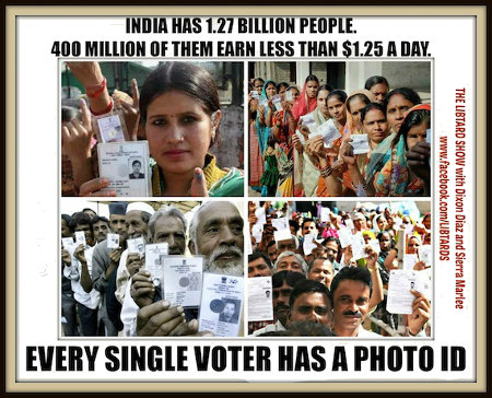 India Is Racist - They require Voter ID