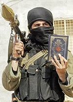 Just another Muslim terrorist with Qur'an