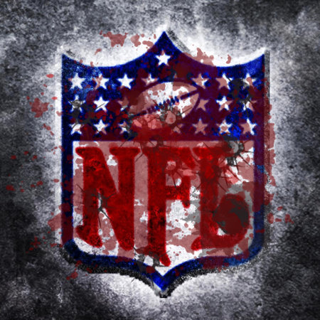 Bloodied and Battered NFL Logo