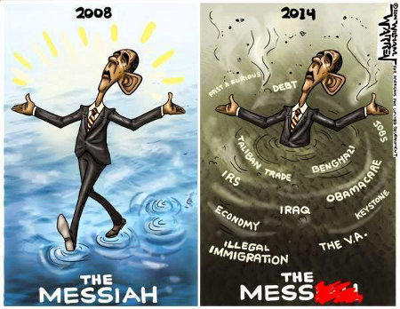 Obama - Messiah to Mess