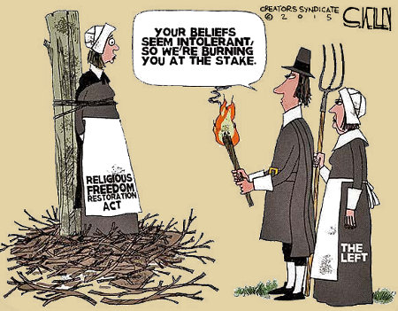 Burn them at the stake for tolerance!