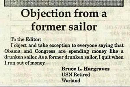 An objection to comparing Obama to a drunken sailor