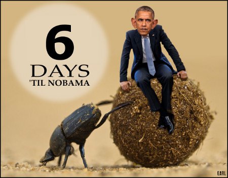 6 Days Until We Remove The Ball Of Shit From The White House