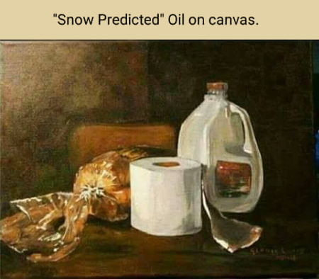 Snow Predicted - Oil on Canvass