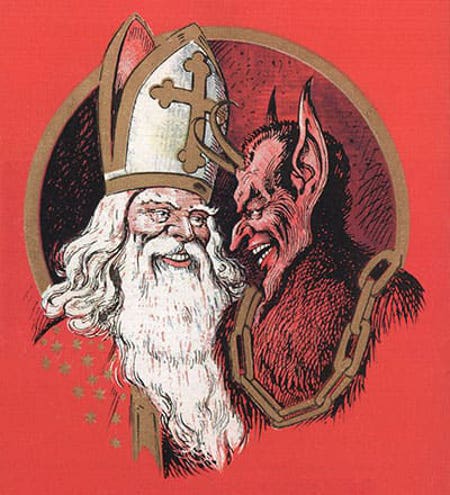It's Collusion I Tell You! St. Nicholas and Krampus are in it together!