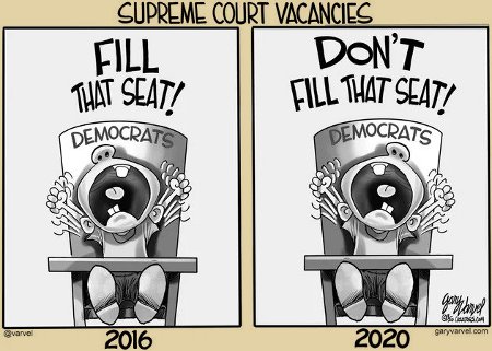 Dems On SCOTUS Vacancies 2016 vs. 2020