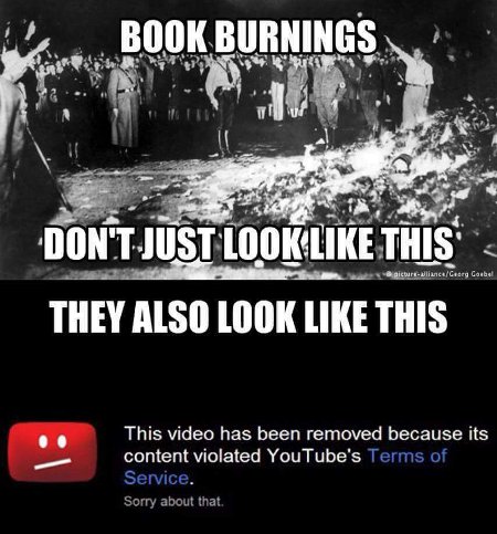 21st Century Book Burnings
Different in appearance, the same in intent