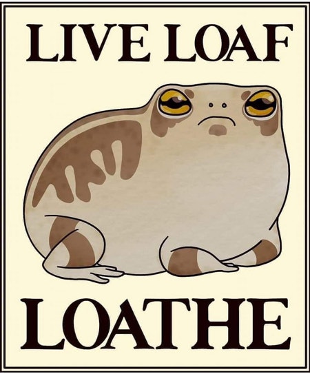Do As Your Toad
Live, Loaf, Loathe
