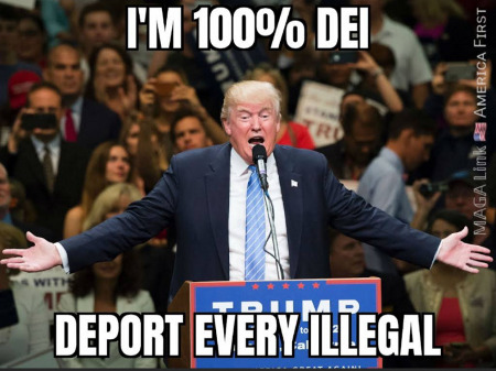 Trump Is 100% DEI