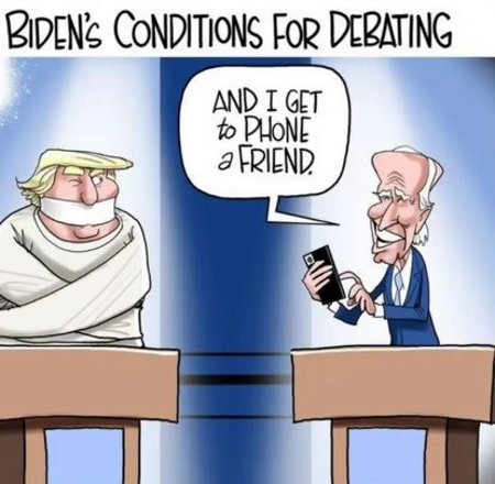 Biden's Debate Conditions
