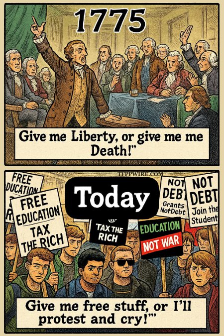 1775 vs. 2025 Is Men vs. Spoiled Children